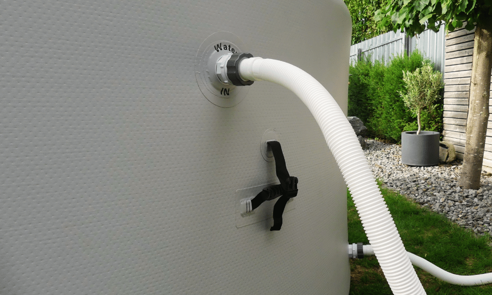 Installation 5 Aufblasbarer Drop Stitch Pool Fitler anschliessen