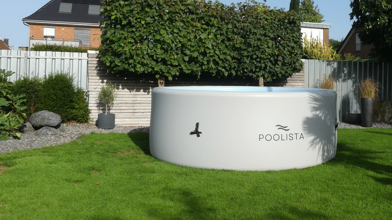 Installation 1 Drop Stitch Pool aufgebaut